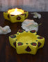 Blue Pottery T-Light Holder Set Of 2 Pcs.
